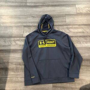 Under Armour Hunt Hoodie in Gray and Yellow